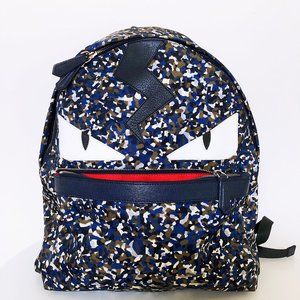 Fendi Confetti Monster Cloth Backpack Satchel